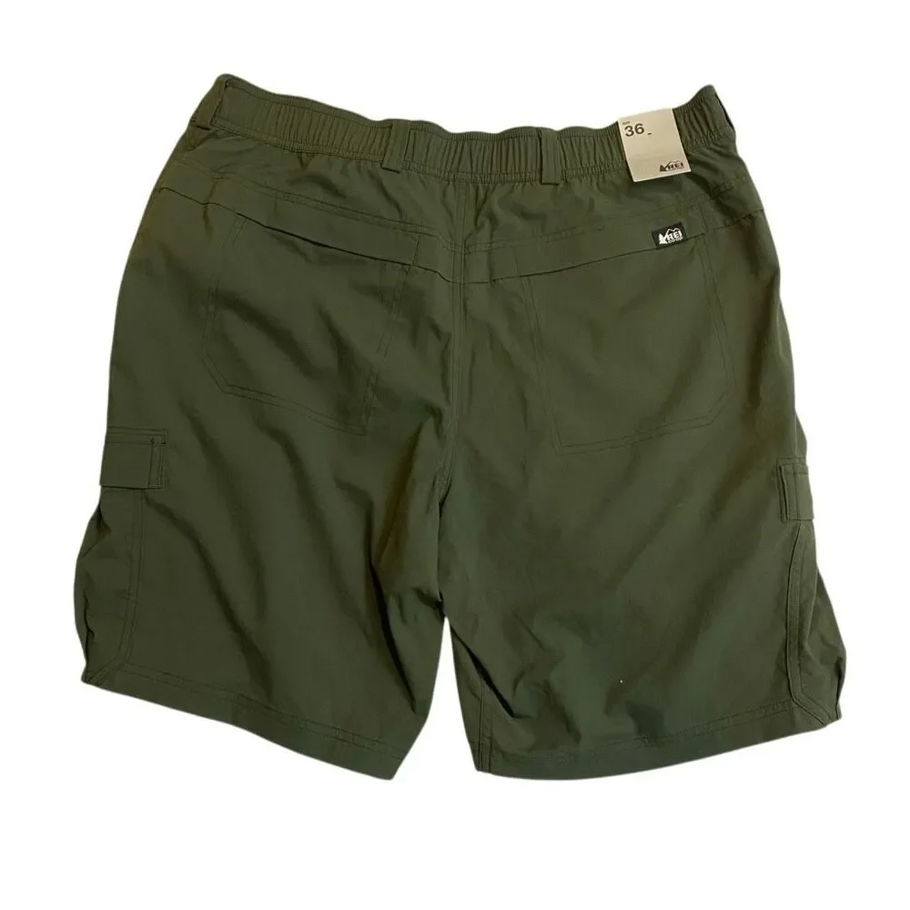 NWT REI Sahara Cargo Shorts - Men's - Shaded Olive Green
